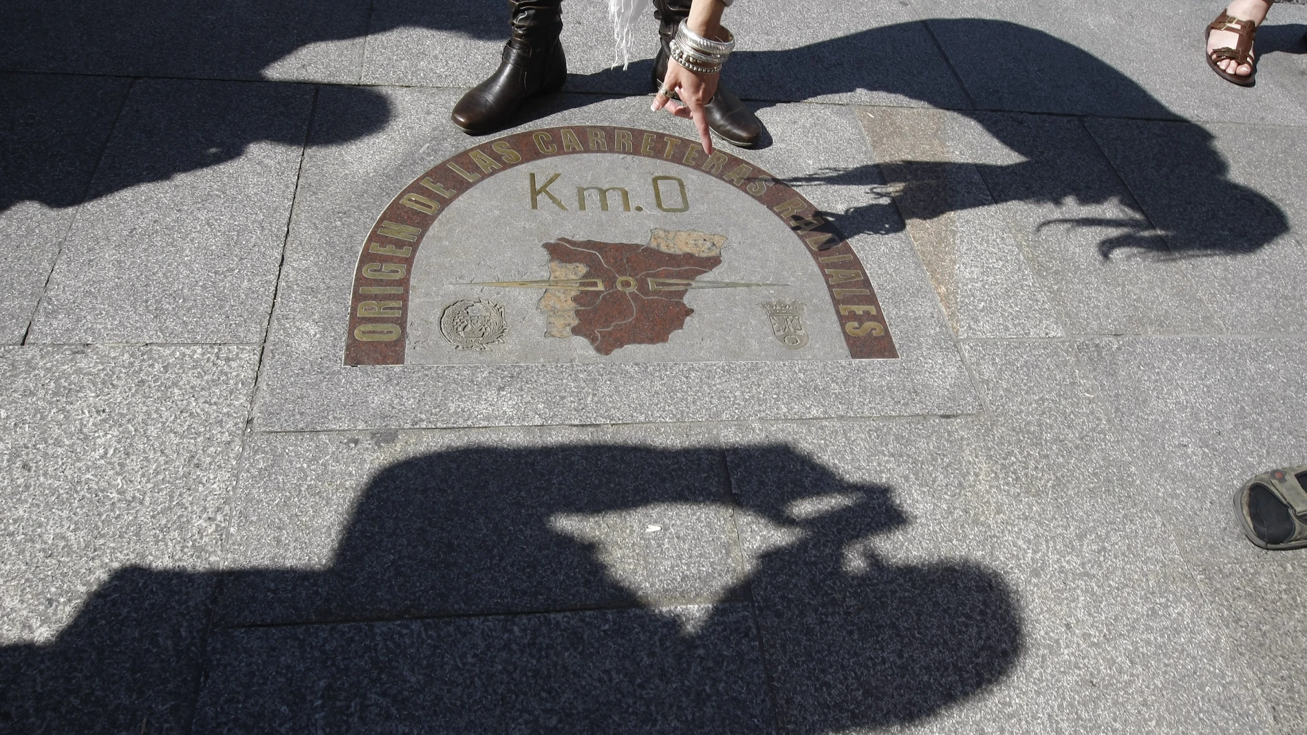 Kilómetro Cero en la Puerta del Sol