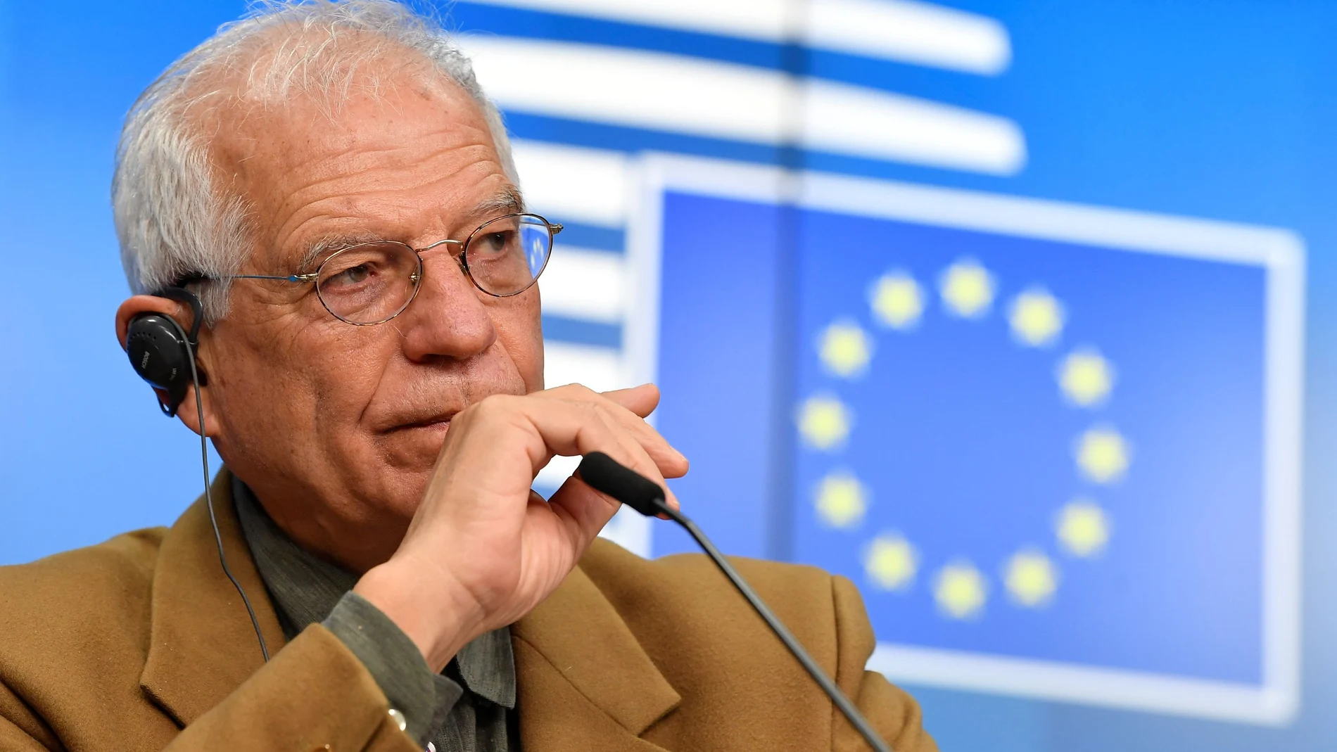 El alto representante de la UE, Josep Borrell, hoy en Bruselas