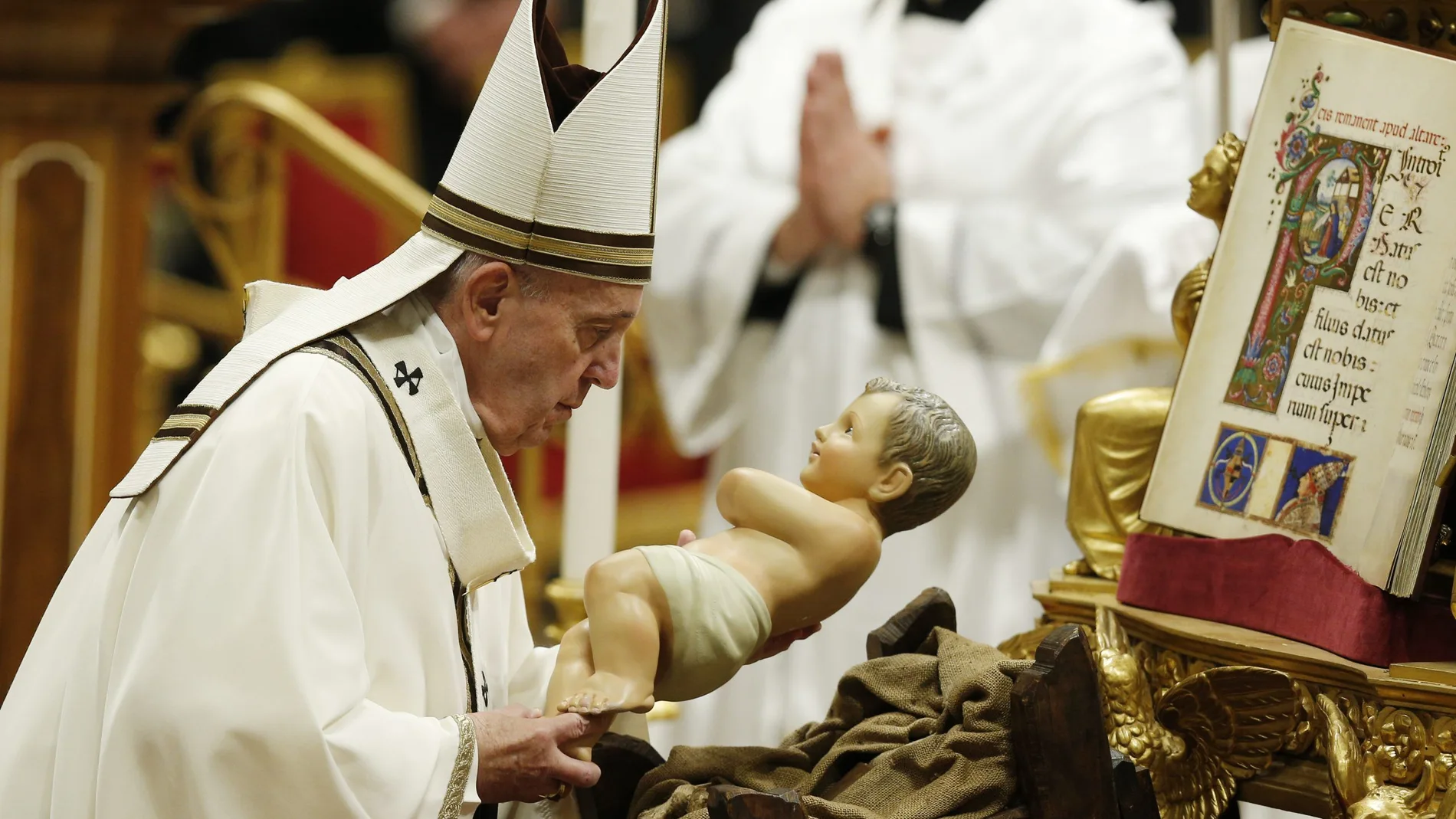 El Papa en una Misa del Gallo pasada