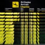 Detalle del panel de llegadas de un aeropuerto. EFE/Biel Aliño