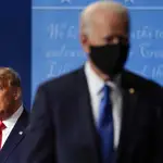 Donald Trump y Joe Biden en un debate