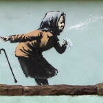 La última pieza de Banksy en Bristol, Inglaterra
