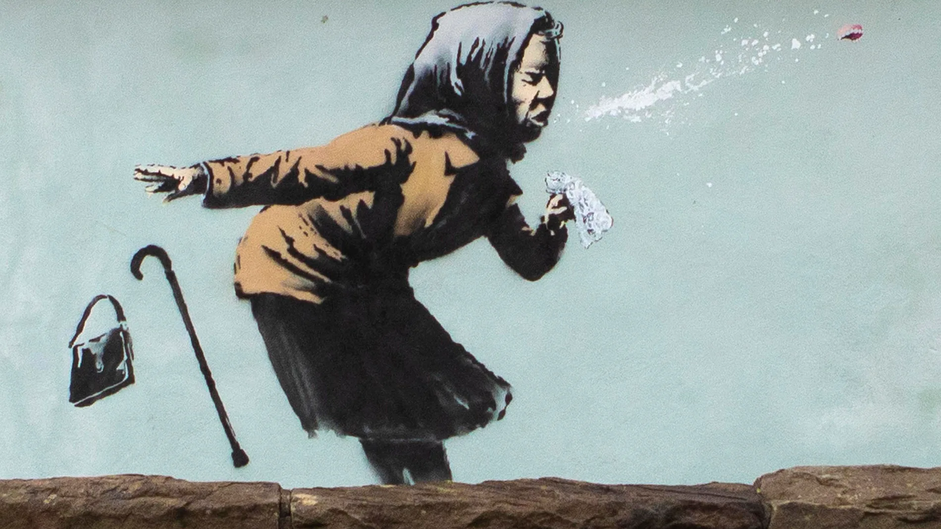 La última pieza de Banksy en Bristol, Inglaterra