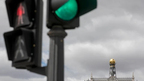 Fachada de la sede del Banco de España, situada en la madrileña Plaza de Cibeles