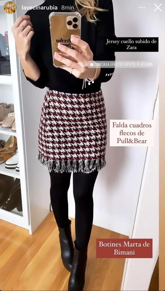 Esta es la falda de flecos de Pull&Bear que La Vecina Rubia a puntito de agotar (y nos a Gossip Girl)