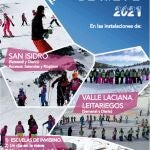 Cartel de la campaña de nieve para los escolares de la Diputación de León