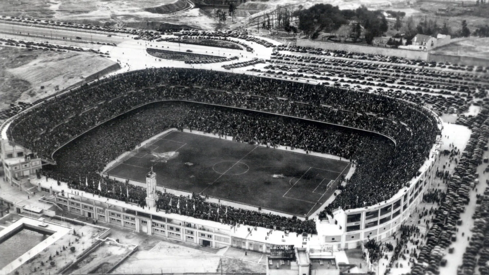 Estadio Nuevo Chamartín en 1947