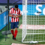 Luis Suárez, en una sustitución