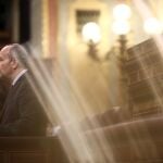 El ministro de Justicia, Juan Carlos Campo, durante una intervención en el Congreso de los Diputados
