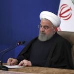 El presidente iraní, Hasán Rohani, hoy en Teherán