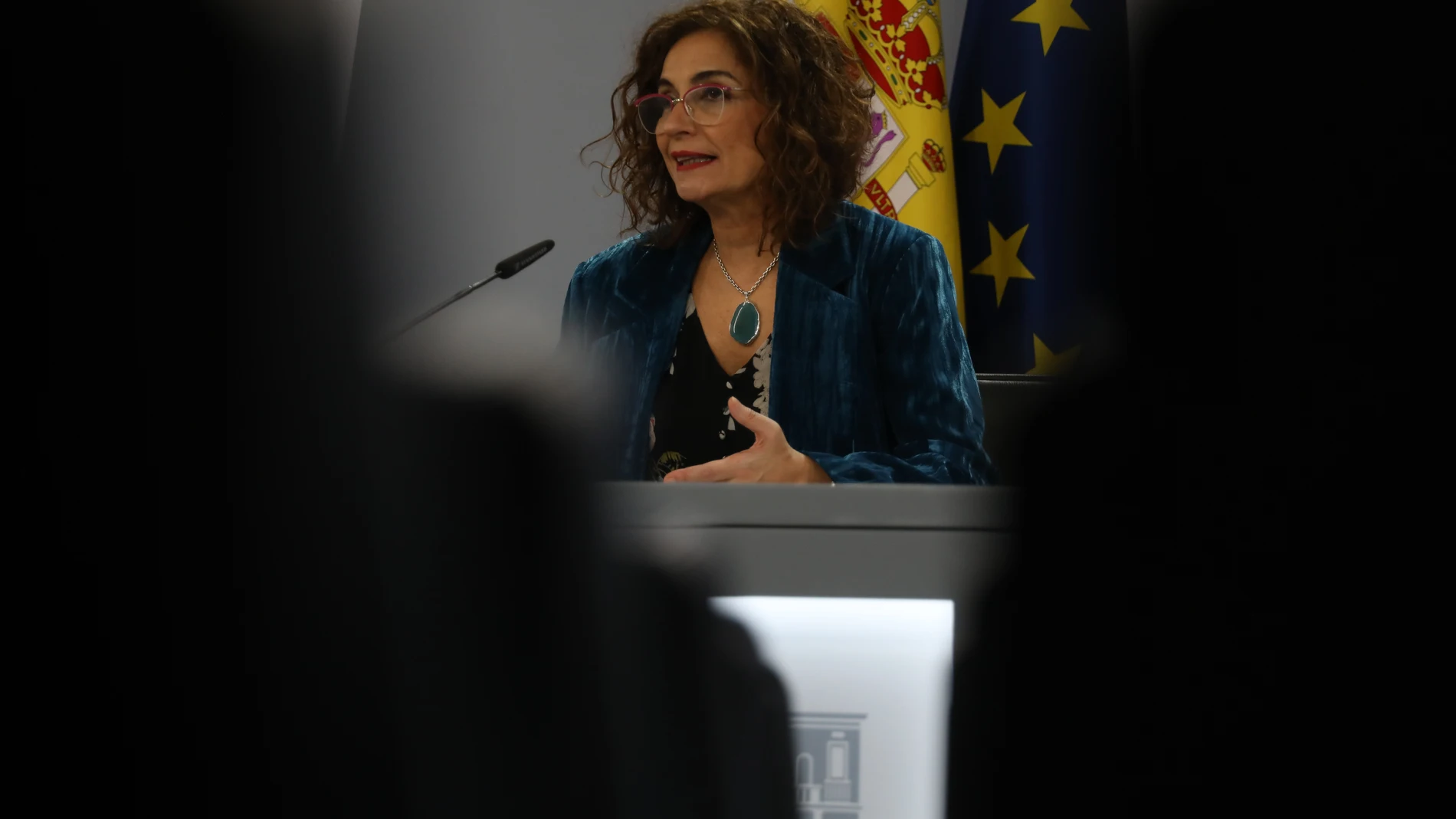 María Jesús Montero, portavoz del gobierno en la rueda de prensa tras el consejo de ministros.