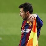 Messi, en el partido ante la Real Sociedad