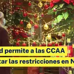 Sanidad permite a las CCAA aumentar las restricciones en Navidad