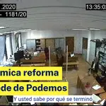 La reforma de la sede de Podemos, ante el juez
