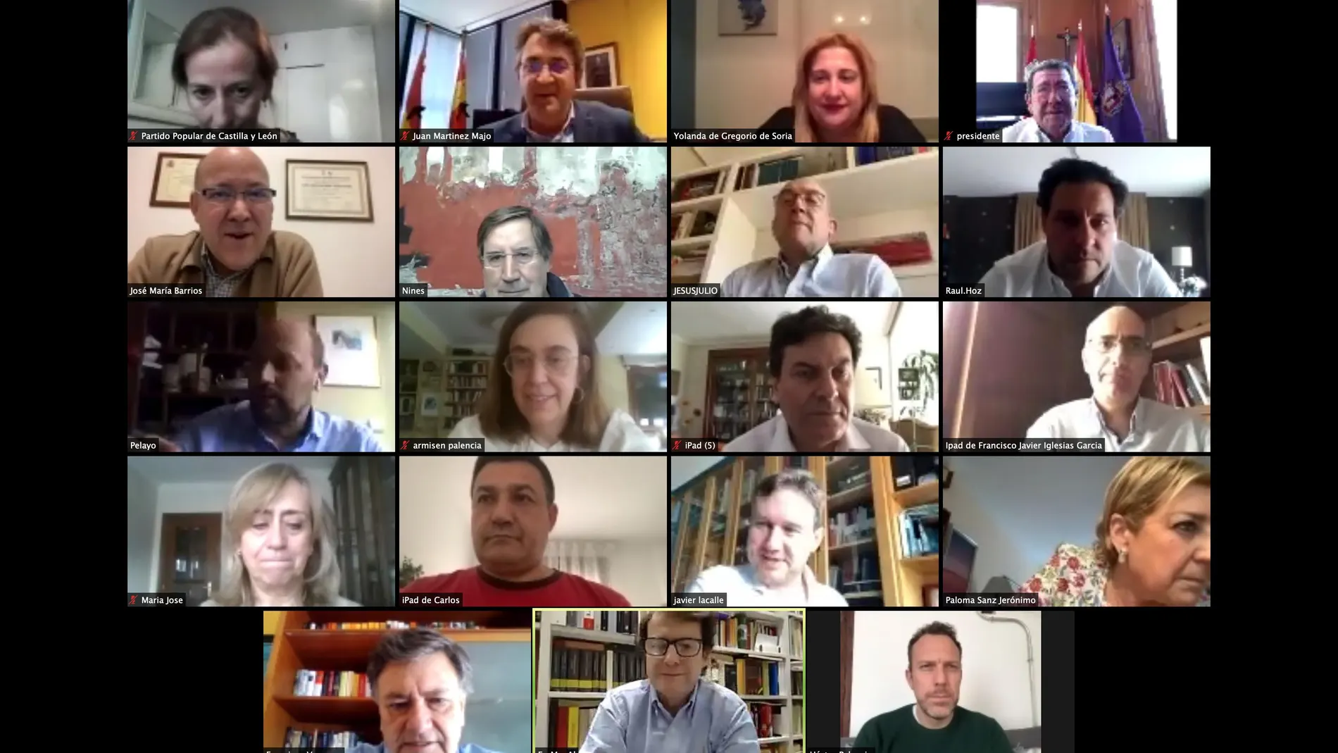 Última reunión telemática de Alfonso Fernández Mañueco con los presidentes provinciales del PP y la Junta Directiva