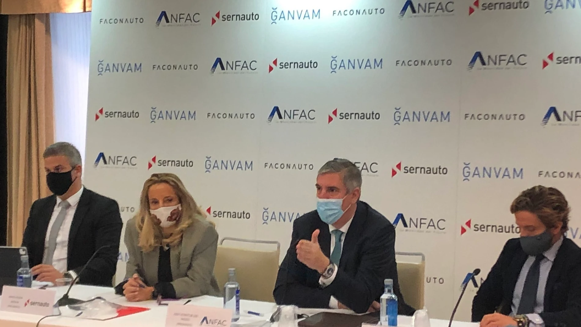 Representantes de Ganvam, Sernauto, Anfac y Faconauto.ANFAC18/12/2020