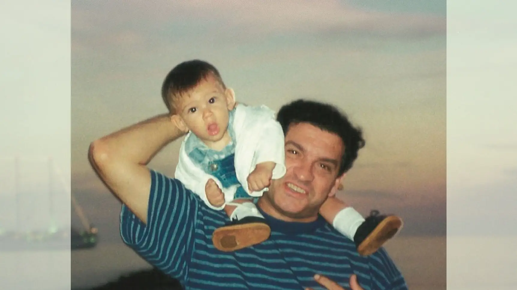 Pablo Cano, el hijo de Carlos Cano, cuando apenas era un bebé