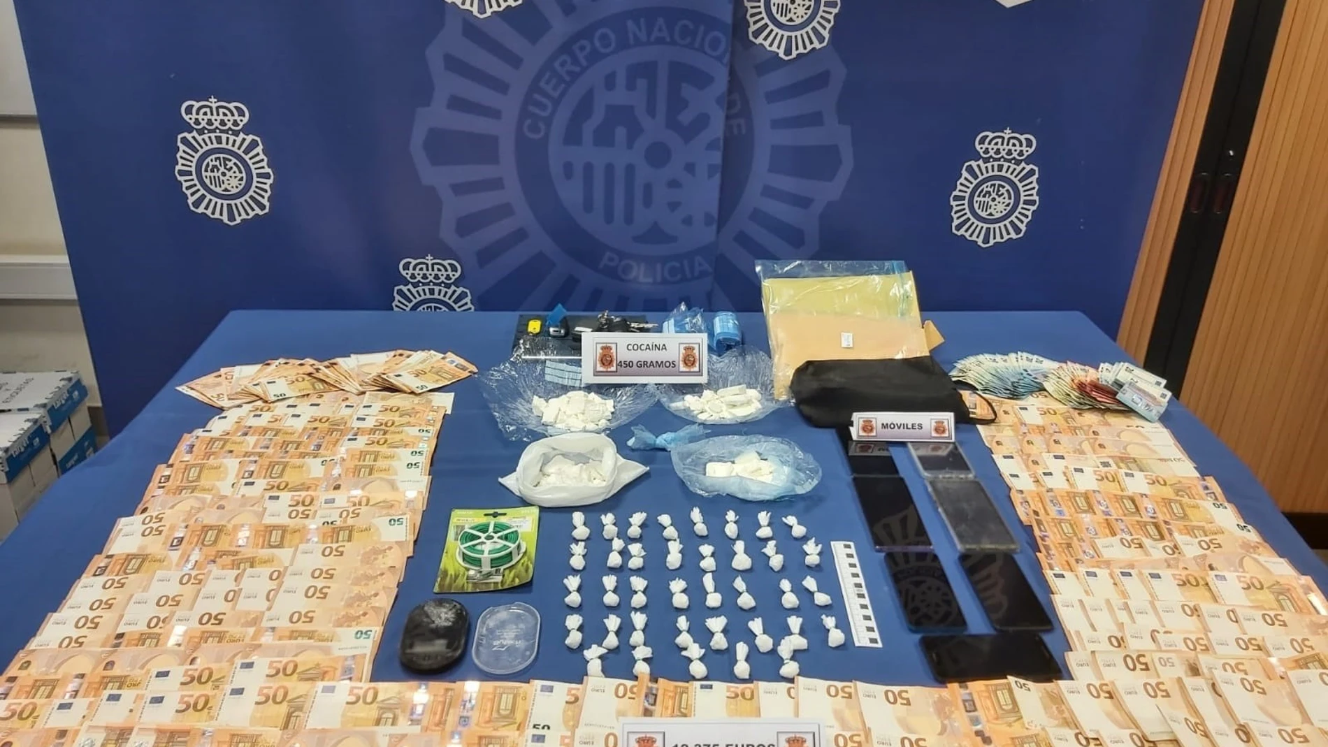 Material intervenido por la Policía Nacional