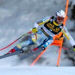Aleksander Aamodt Kilde en acción durante la carrera de descenso masculina en la Copa del Mundo de Esquí Alpino de la FIS en Val Gardena, Italia, 19 de diciembre de 2020. EFE/EPA/ANDREA SOLERO
