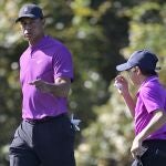 Tiger Woods y su hijo, Charlie Axel,