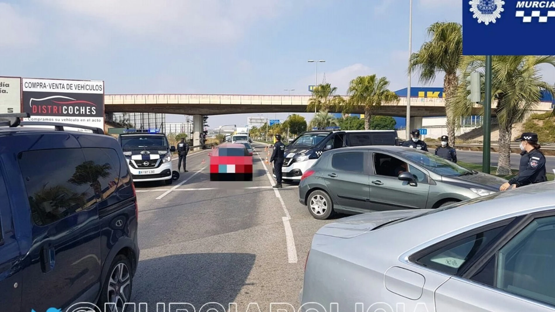 La Policía de Murcia multa a más de 600 personas este fin de semana por incumplir las medidas anticovid
