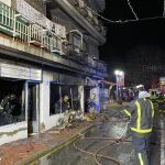 Estado en el que ha quedado el bloque de viviendas afectado en Santa María del Tiétar