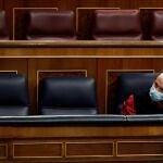El vicepresidente segundo y ministro de Derechos Sociales y Agenda 2030, Pablo Iglesias, en el Congreso