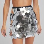 Falda Bershka lentejuelas.