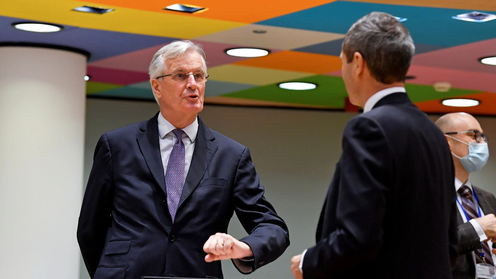 El negociador europeo para el Brexit, Miichel Barnier, durante la reunión del Comité de Representantes Permanentes de la UE en Bruselas