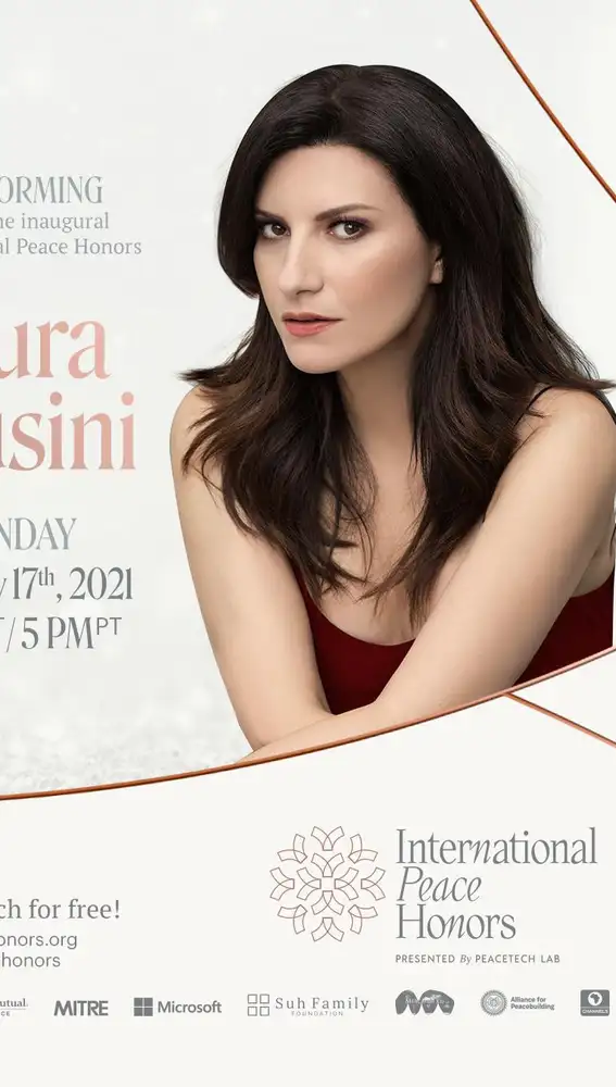 Laura Pausini en los ‘International Peace Honors’.