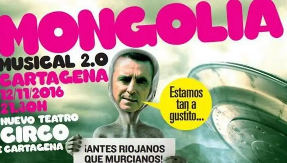 Ortega Cano en el cartel de la revista 'Mongolia'