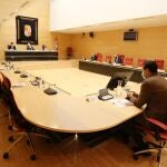 Reunión de la Junta de Portavoces en las Cortes