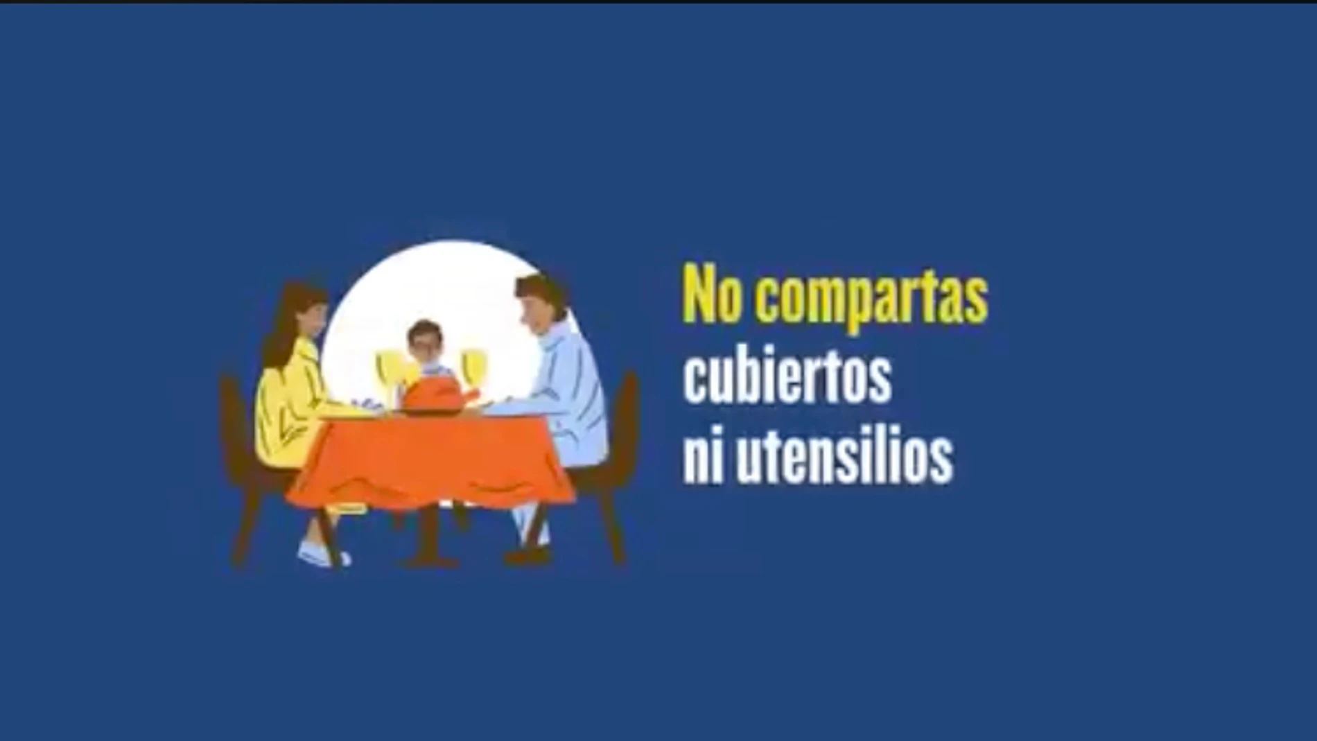 Fotograma del vídeo del Ministerio de Sanidad
