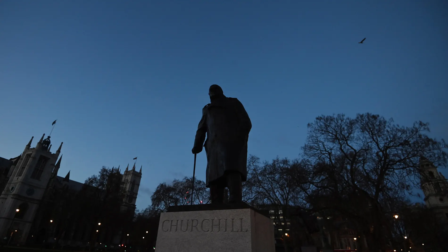 Imagen de la estatua de Winston Churchill en Londres