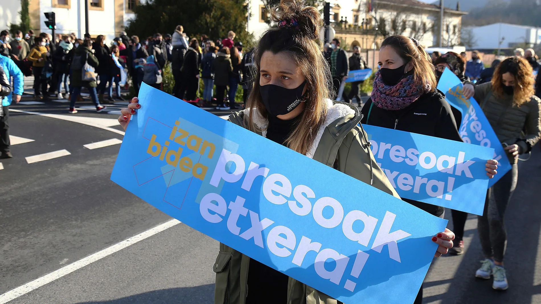 Una de las manifestaciones que se suelen organizar .en el País Vasco a favor de los presos de ETA EFE/Gorka Estrada