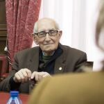 Gregorio Alonso, durante una reunión con el Gobierno de España y la Junta