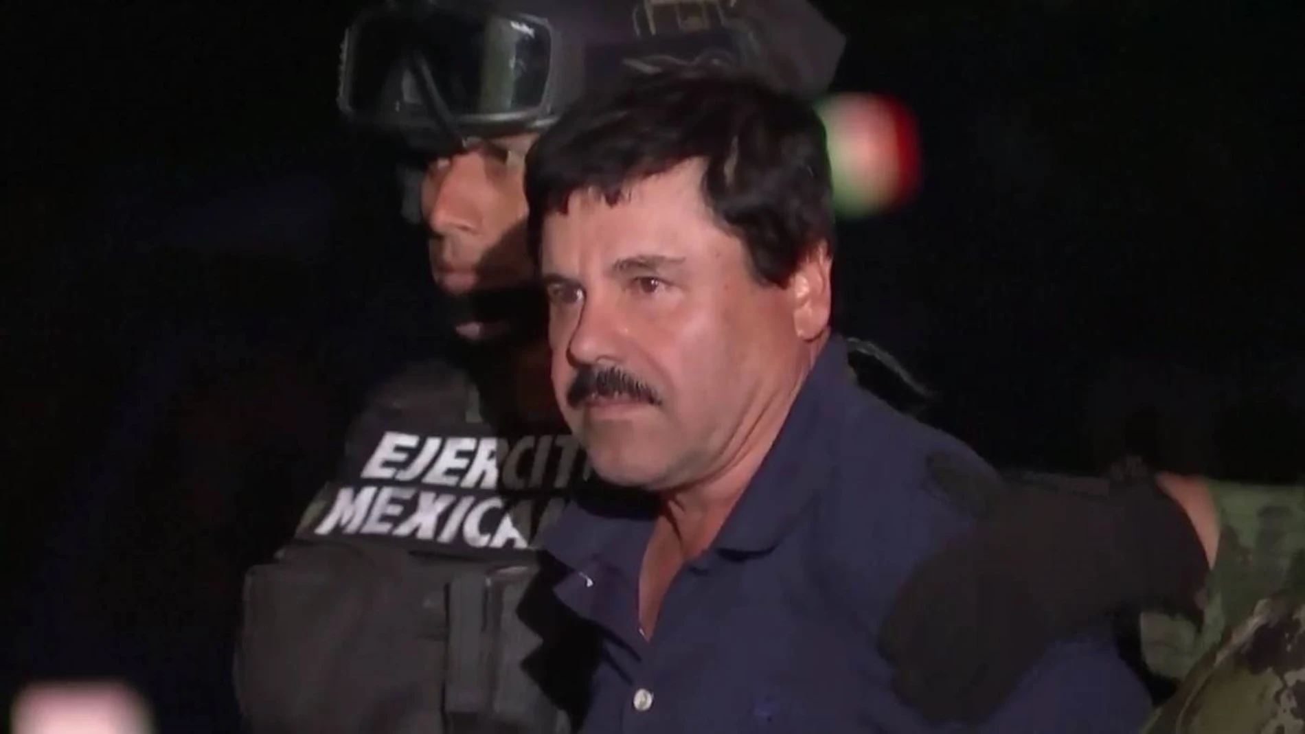 El Chapo Guzmán en el momento de su detención en 2016