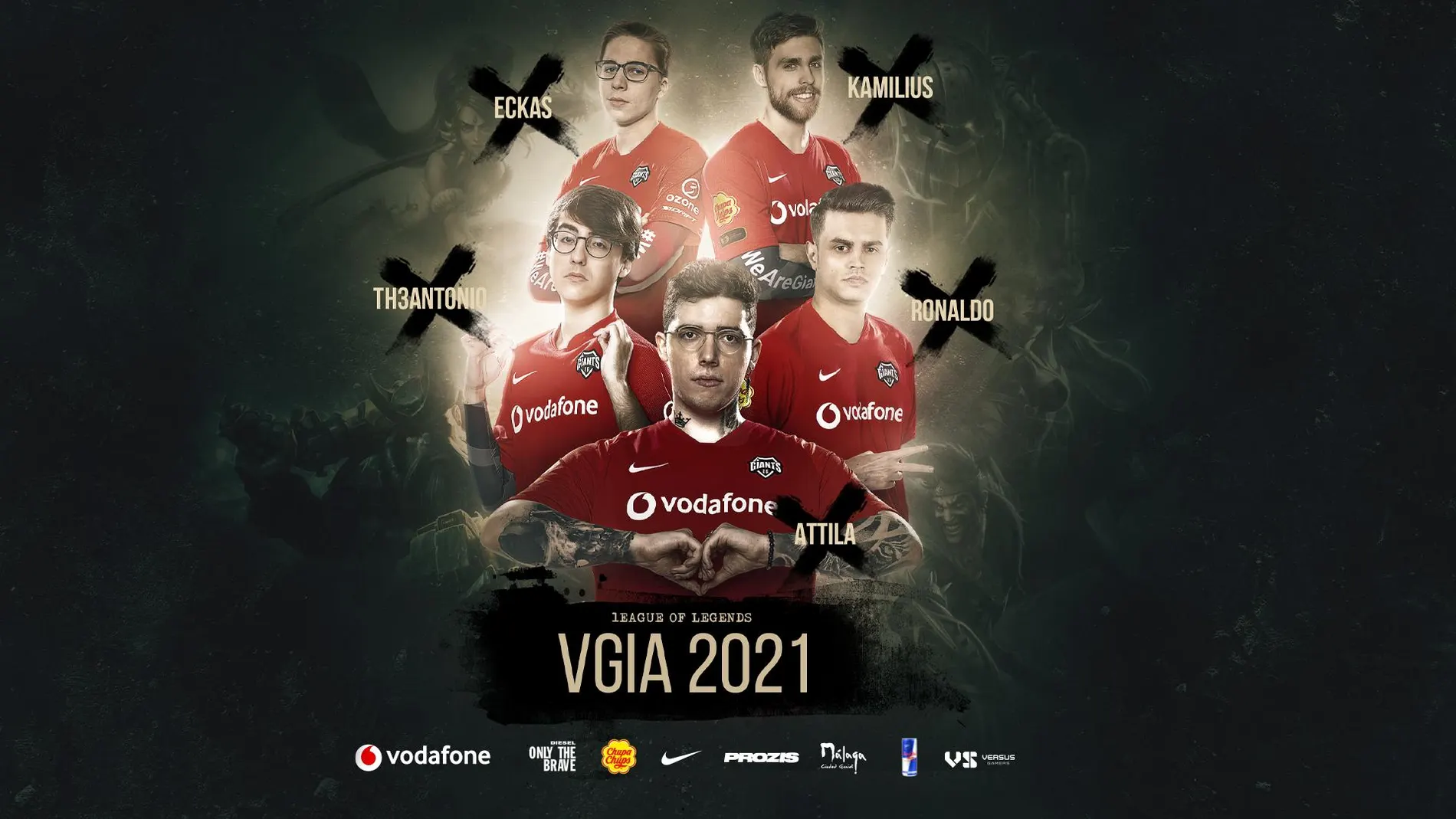 Roster oficial de Vodafone Giants para el Split de primavera de la Superliga Orange 2021