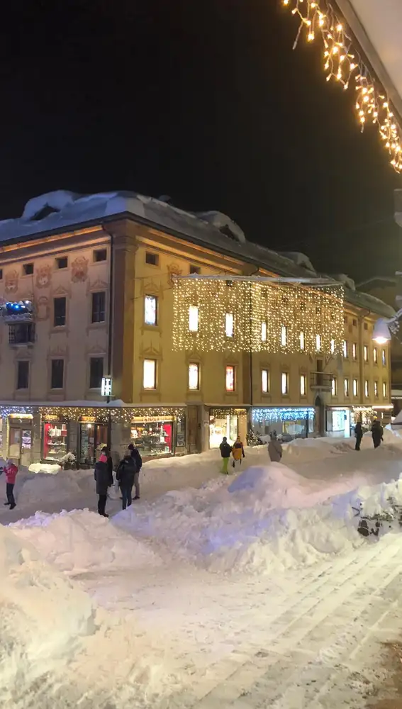 La nevada en Cortina