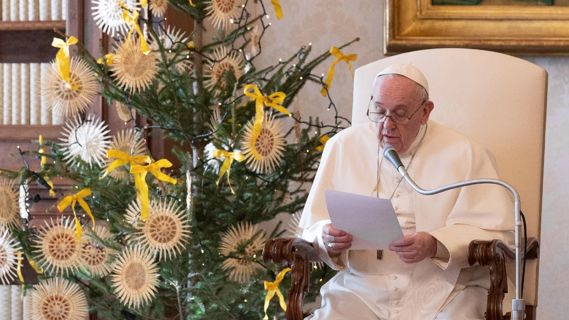 El Papa Francisco durante la última Audiencia en el Vaticano