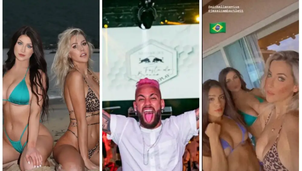 Numerosas modelos e influencers volaron hasta Brasil para la fiesta de Neymar