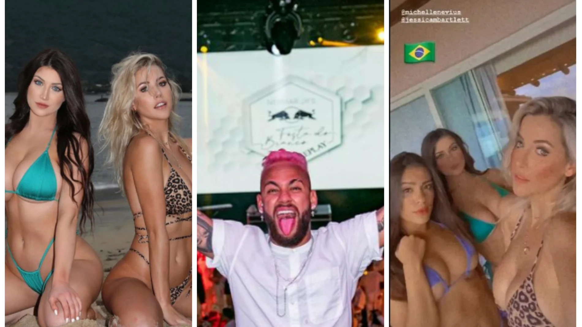 Numerosas modelos e influencers volaron hasta Brasil para la fiesta de Neymar