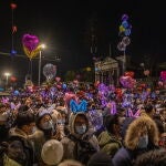 Gente en Wuhan para celebrar el fin de año