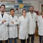 Gallego y su equipo de investigación de la Fundación Universidad Católica de Valencia