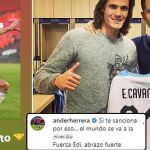 Edinson Cavani y Ander Herrera