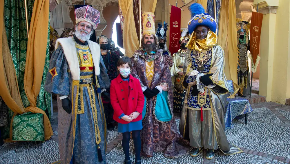 Los Reyes Magos de Oriente en el palacio de la Alcazaba de Málaga