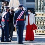 La ministra de Defensa, Margarita Robles, el jueves en la Pascual Militar