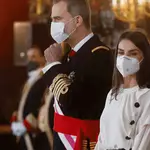  El “look” más sobrio de la Reina Letizia en la Pascua Militar