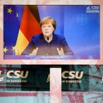 Angela Merkel se dirige por videoconferencia a los líderes de su partido en el habitual retiro de invierno (este año digital)