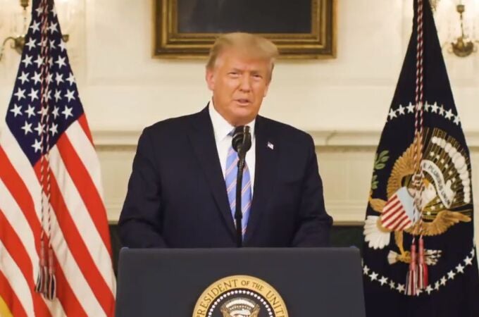Trump, en un momento del vídeo